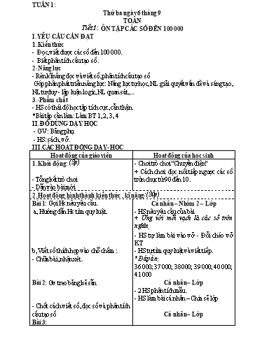 Giáo án Buổi sáng các môn Lớp 4 cả năm