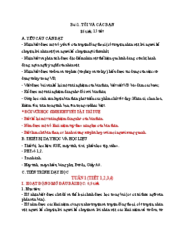 Giáo án cả năm Ngữ văn 6 Kết Nối Tri Thức