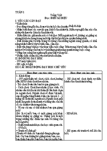 Giáo án cả năm Tiếng Việt 4 Kết Nối Tri Thức