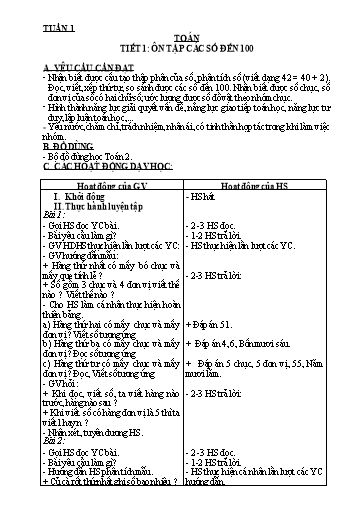 Giáo án cả năm Toán Lớp 2 sách Kết Nối Tri Thức