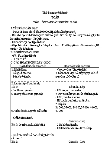 Giáo án môn Toán Lớp 4 cả năm