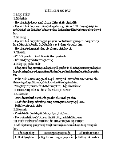 Giáo án cả năm Công nghệ 6 theo công văn 3280