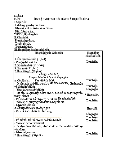 Giáo án cả năm môn Âm nhạc Lớp 5