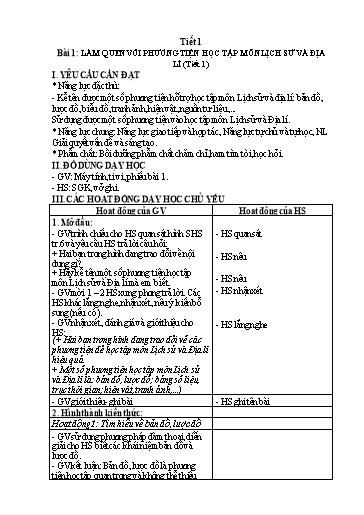 Giáo án cả năm môn Lịch sử và Địa lí 4 KNTT