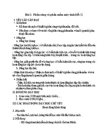 Giáo án cả năm môn Tin Học 4 Kết nối tri thức