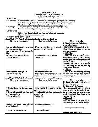 Giáo án cả năm môn Vật Lí Lớp 10