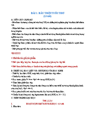 Giáo án cả năm Ngữ văn 7 Kết nối tri thức