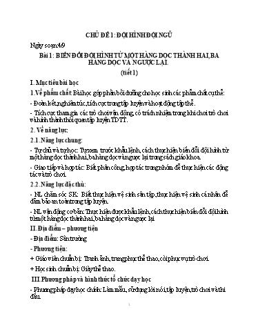Giáo án cả năm theo công văn 2345 Giáo dục thể chất Lớp 2 Cánh Diều