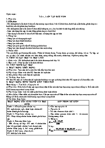 Giáo án học kì 1 môn Hóa học Lớp 11 Kết Nối Tri Thức