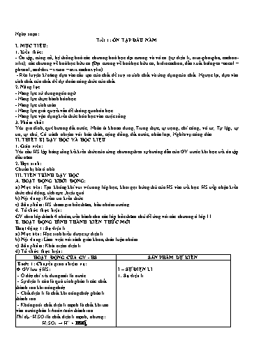 Giáo án học kì 1 môn Hóa học Lớp 12