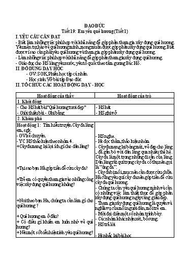 Giáo án học kì 2 môn Đạo đức 5