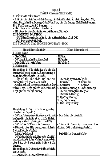 Giáo án học kì 2 môn Địa lí 5