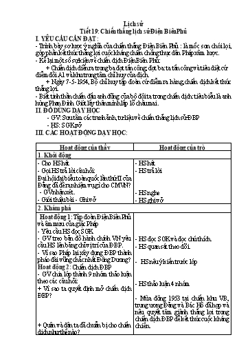 Giáo án học kì 2 môn Lịch sử 5