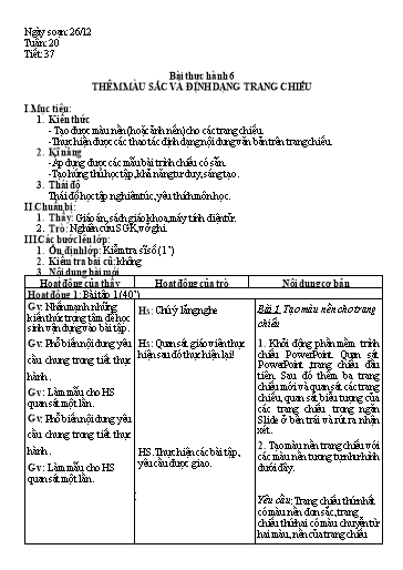 Giáo án học kì 2 Tin học Lớp 9