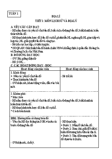 Giáo án phân môn Địa lí cả năm Lớp 4