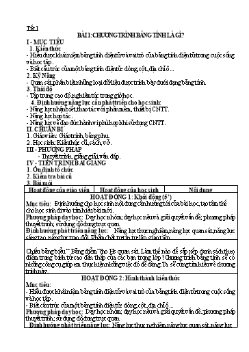 Giáo án theo Công văn 3280 Tin học Lớp 7 cả năm