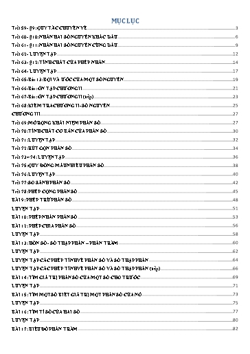 Giáo án theo công văn 5512 học kì 2 môn Số học Lớp 6