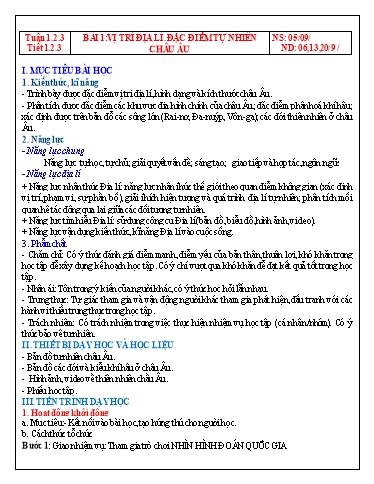 Kế hoạch bài dạy cả năm Địa lí 7 sách Kết Nối Tri Thức