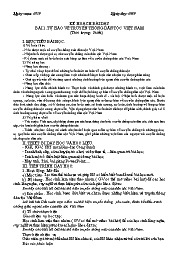Kế hoạch bài dạy cả năm Giáo dục công dân 8 Kết Nối Tri Thức