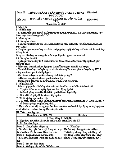 Kế hoạch bài dạy cả năm Giáo dục thể chất Lớp 7 Chân Trời Sáng Tạo