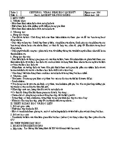 Kế hoạch bài dạy cả năm Lịch sử 6 sách Kết Nối Tri Thức