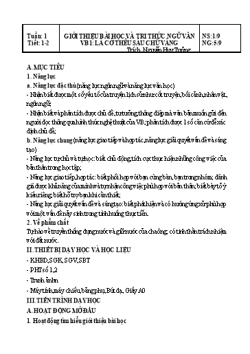Kế hoạch bài dạy cả năm Ngữ văn 8 Kết Nối Tri Thức