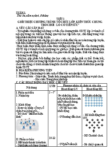 Kế hoạch bài dạy Giáo dục thể chất Lớp 2 Kết Nối Tri Thức cả năm