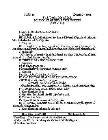 Kế hoạch bài dạy học kì 2 Mĩ thuật Lớp 9