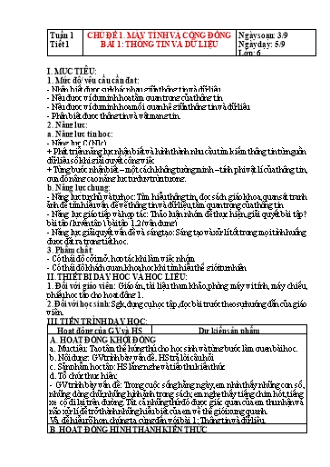 Kế hoạch bài dạy Tin học 6 Kết Nối Tri Thức cả năm