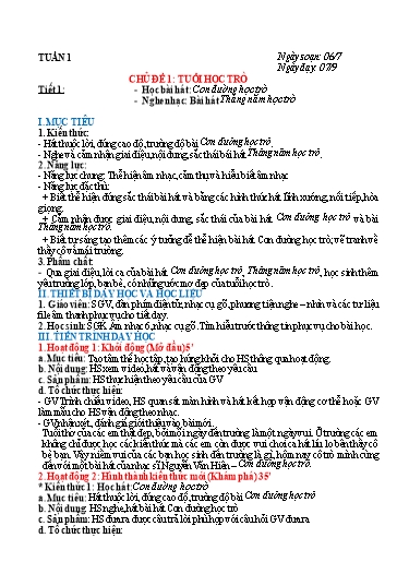 KHBD Âm nhạc 6 Kết Nối Tri Thức cả năm