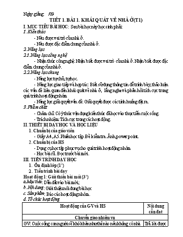 KHBD cả năm Công Nghệ Lớp 6 Kết Nối Tri Thức