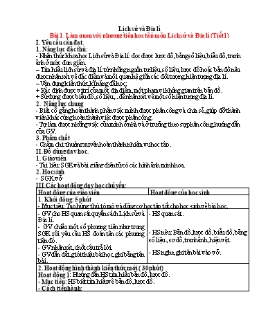 KHBD cả năm Lịch sử và Địa lí 4 Chân trời sáng tạo
