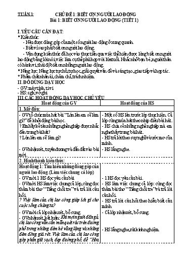 KHBD cả năm môn Đạo đức Lớp 4 Kết nối tri thức
