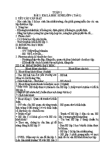 KHBD cả năm môn Đạo đức Lớp 5