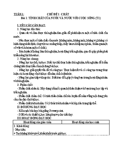 KHBD cả năm môn Khoa học Lớp 4 Kết nối tri thức