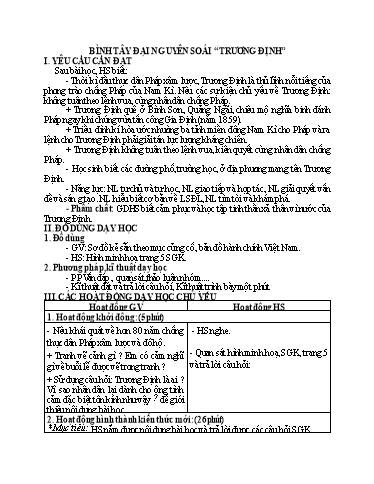 KHBD cả năm môn Lịch sử Lớp 5