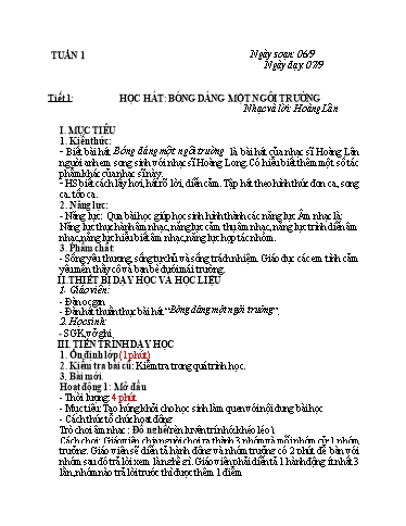 KHBD học kì 1 Âm nhạc Lớp 9