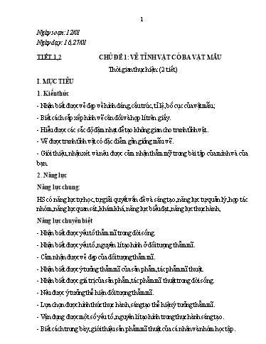 KHBD theo công văn 5512 Mĩ thuật 9 cả năm