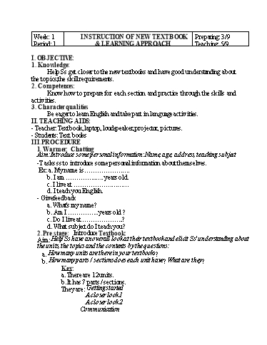 KHBD Tiếng Anh Lớp 7 Global Success cả năm